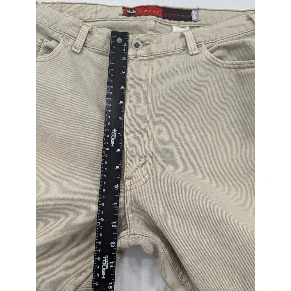 Vintage Men's 90s 00s Levi's‎ Silvertab Loose Fit Jeans 36x30 Beige Tan Baggy